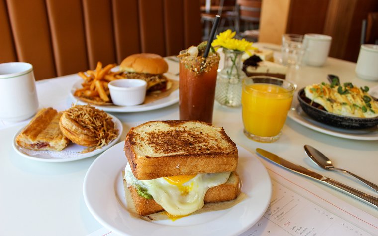 Avocado egg sandwich with other cuban classics at Chug's Diner