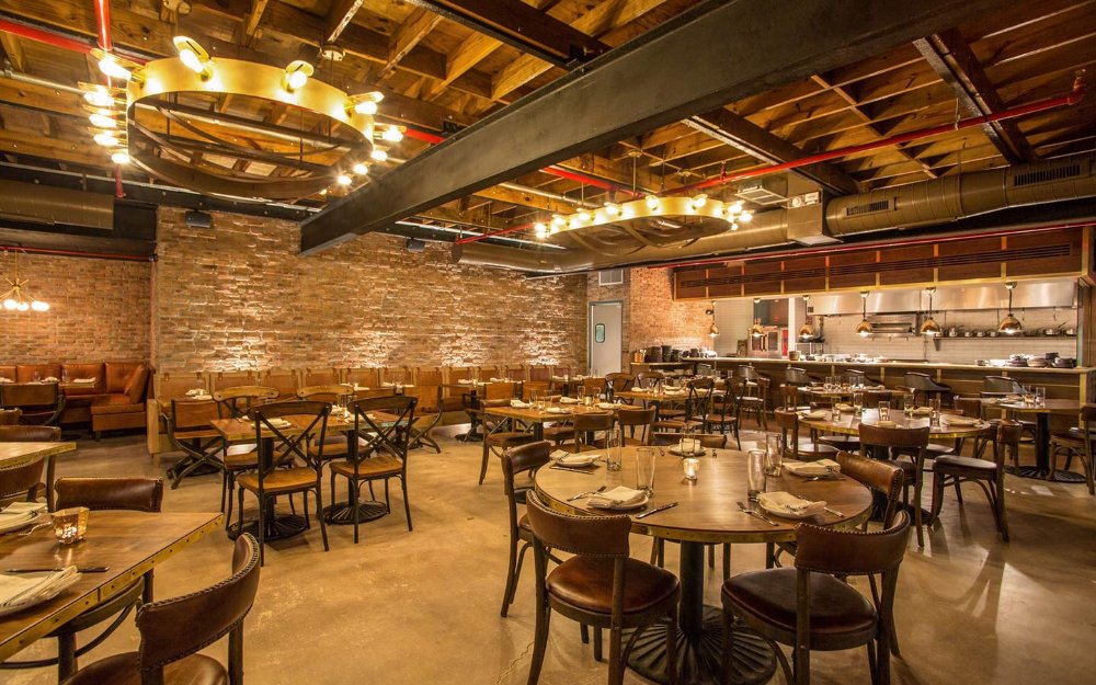 Dining area at Beaker & Gray 