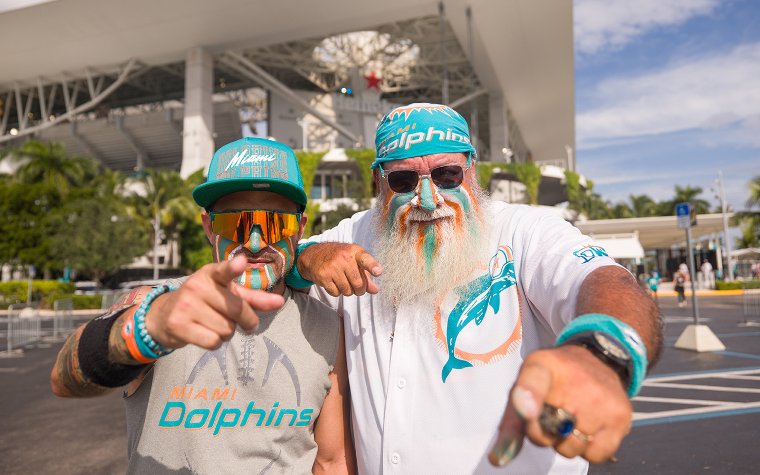 Fans at Hard Rock Stadium