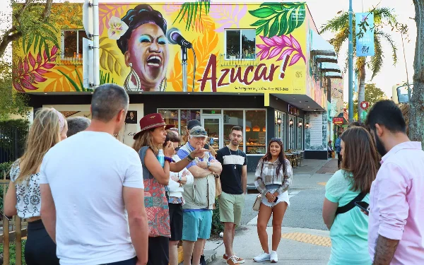 Group of people enjoying a guided Miami Culinary Tour