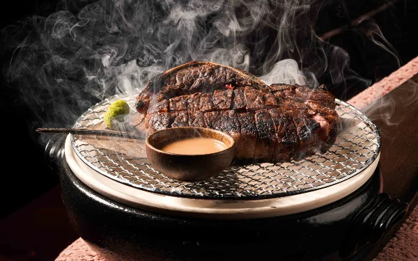 USDA Prime beef steak served at Queen restaurant