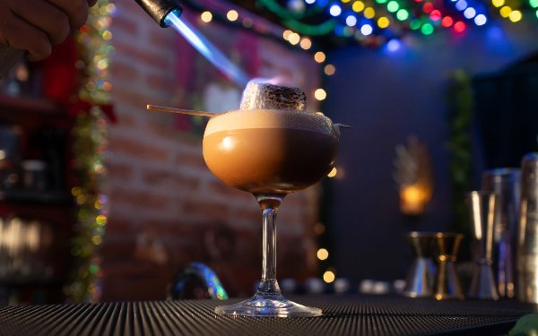 Cocktail served at Frosty’s Hideaway