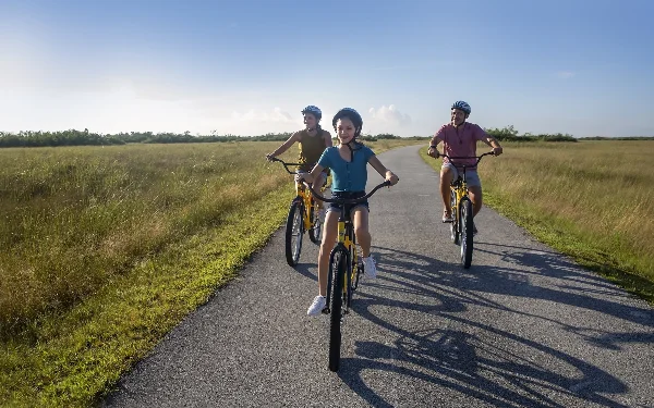 Vélo en famille à Shark Valley 