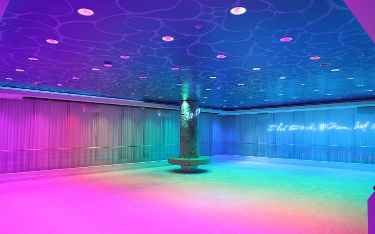 Ice skating rink in The Miami Beach EDITION hotel
