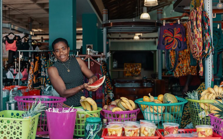 Fruit vendor at Little Haiti Cultural Complex