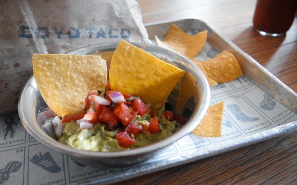 Coyo Taco's guacamole and chips