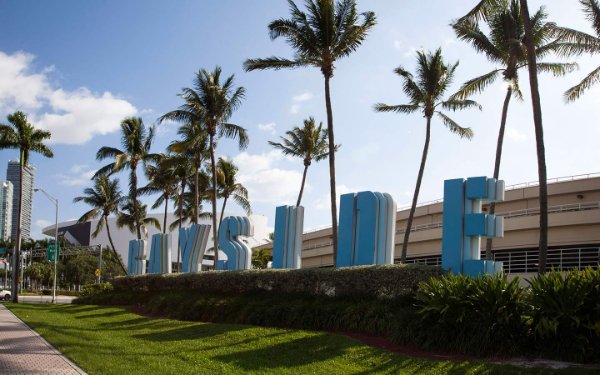 Palme di fronte Bayside Marketplace