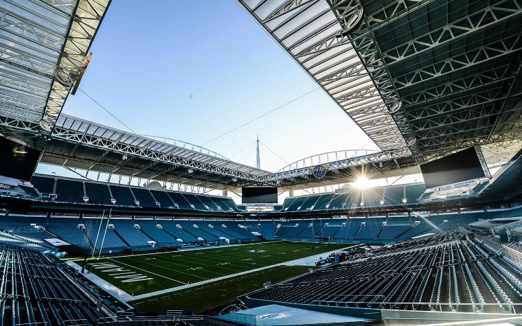 Field at the Hard Rock Stadium Field at the Hard Rock Stadium