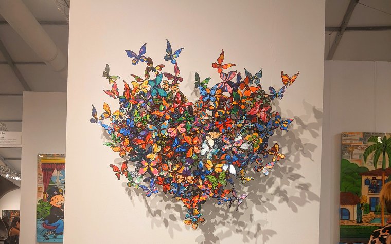 Butterfly Heart art installation at CONTEXT Art Miami Butterfly Heart art installation at CONTEXT Art Miami