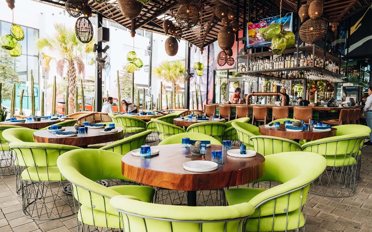Bakan's outdoor seating and bar area Bakan's outdoor seating and bar area