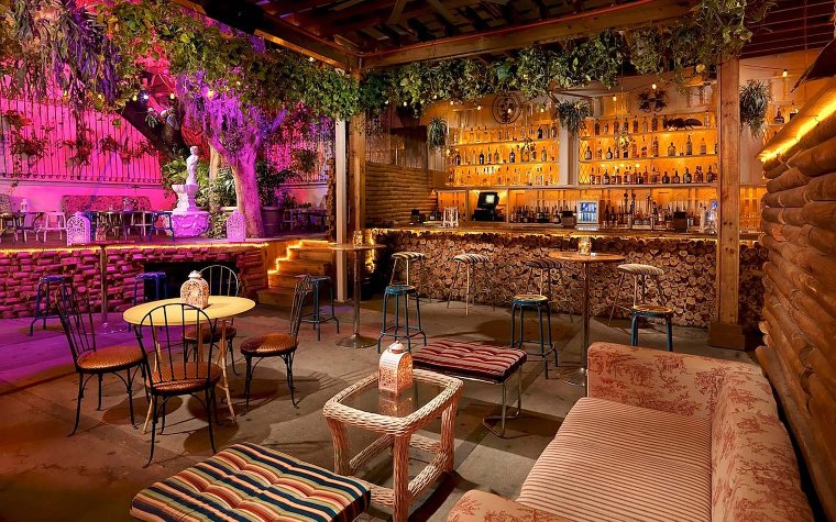 Bar and tables at El Patio Bar and tables at El Patio