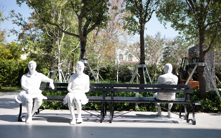 Sculpture garden at ICA Miami