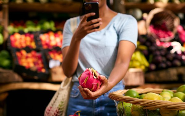 Woman with Dragon Fruit