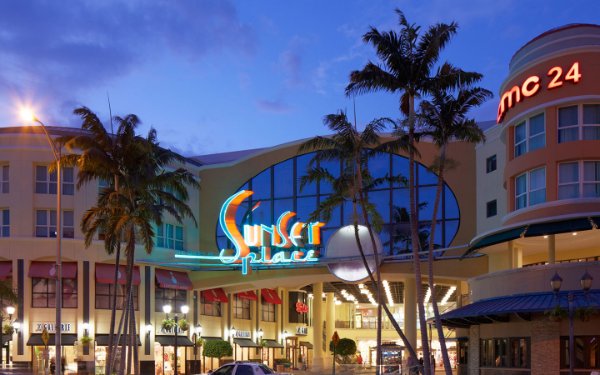 Sunset Place no sul de Miami