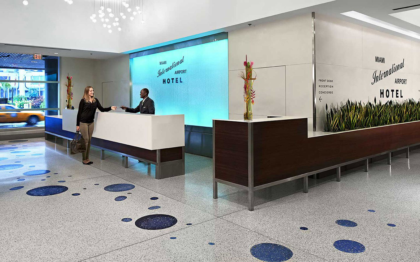 Miami International Airport Hotel front desk