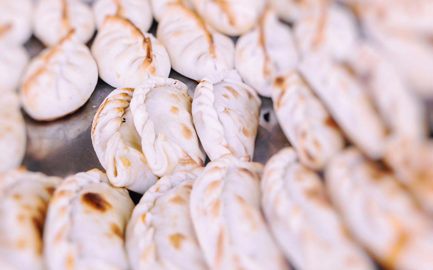 Empanadas on display Empanadas on display
