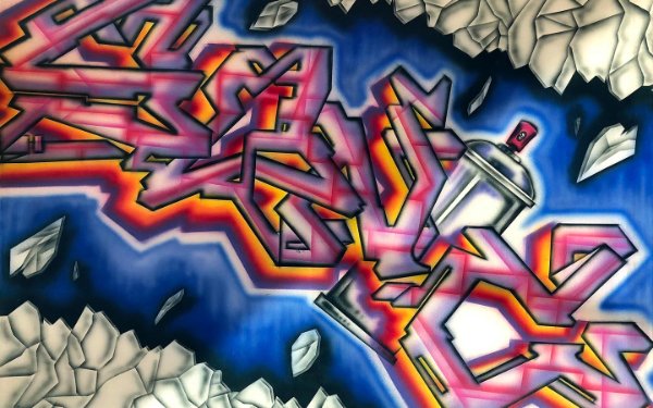 Работа Sonic Bad в Музее граффити