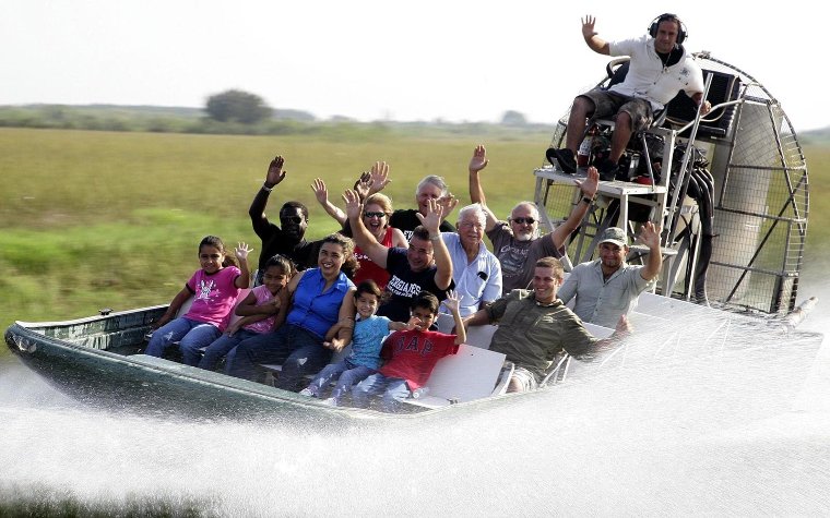Airboat ride tour through Everglades Alligator Farm Airboat ride tour through Everglades Alligator Farm