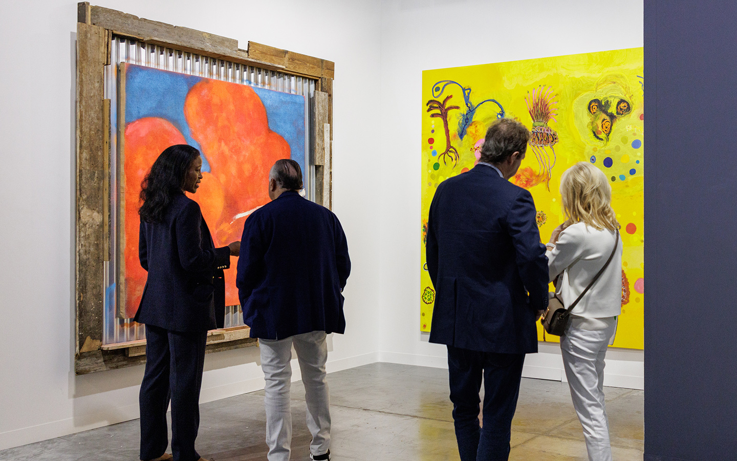 Art gallery featuring works by Nicola Vassell, courtesy of Art Basel