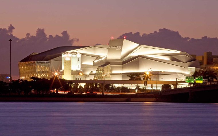 Sunset at Arsht Center by the bay Sunset at Arsht Center by the bay