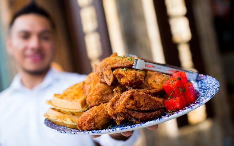 Yardbird's chicken & waffles
