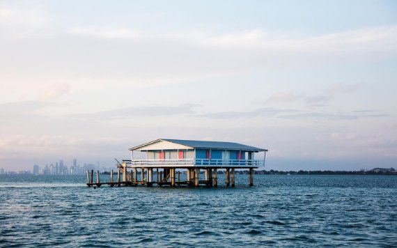 Blue House in Stiltsville