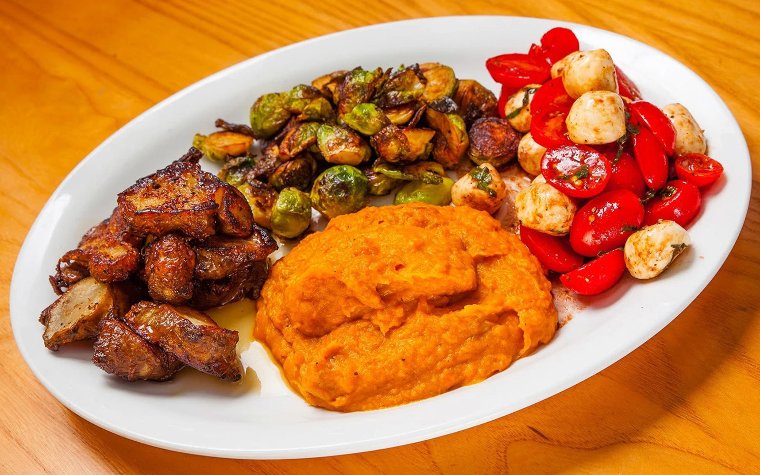 Vegetables served at Blue Collar restaurant Vegetables served at Blue Collar restaurant