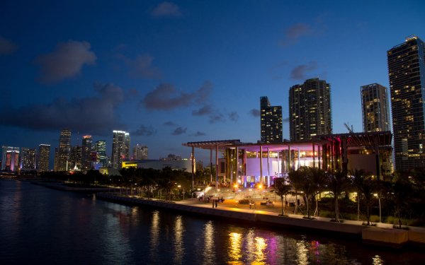 A PAMM event on their open air patio alongside Biscayne Bay