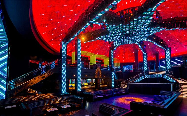Interior view of LIV nightclub Interior view of LIV nightclub
