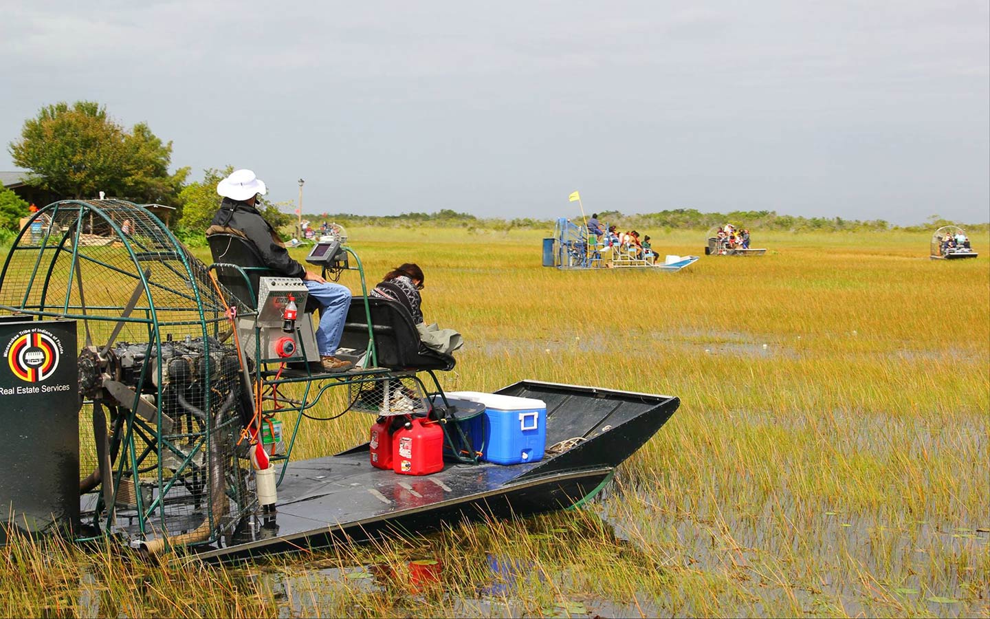 Airboats in the Everglades Airboats in the Everglades