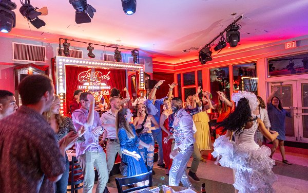 Dancers at Havana 1957's La Perla event