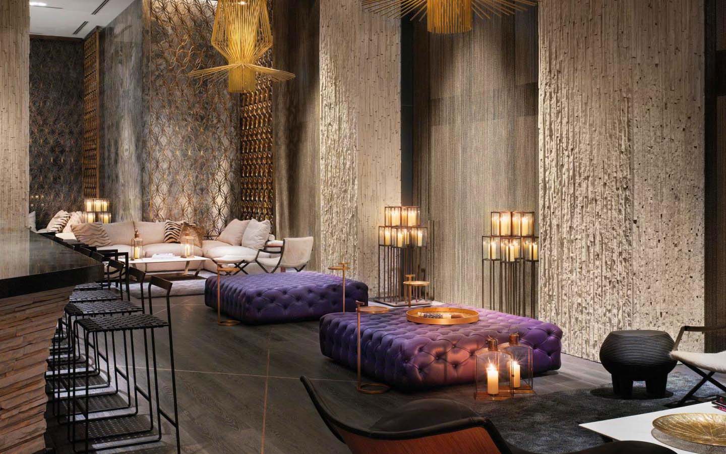 Living Room Bar at W South Beach Living Room Bar at W South Beach