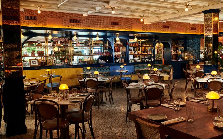 Dining room and bar area at Red Rooster Dining room and bar area at Red Rooster