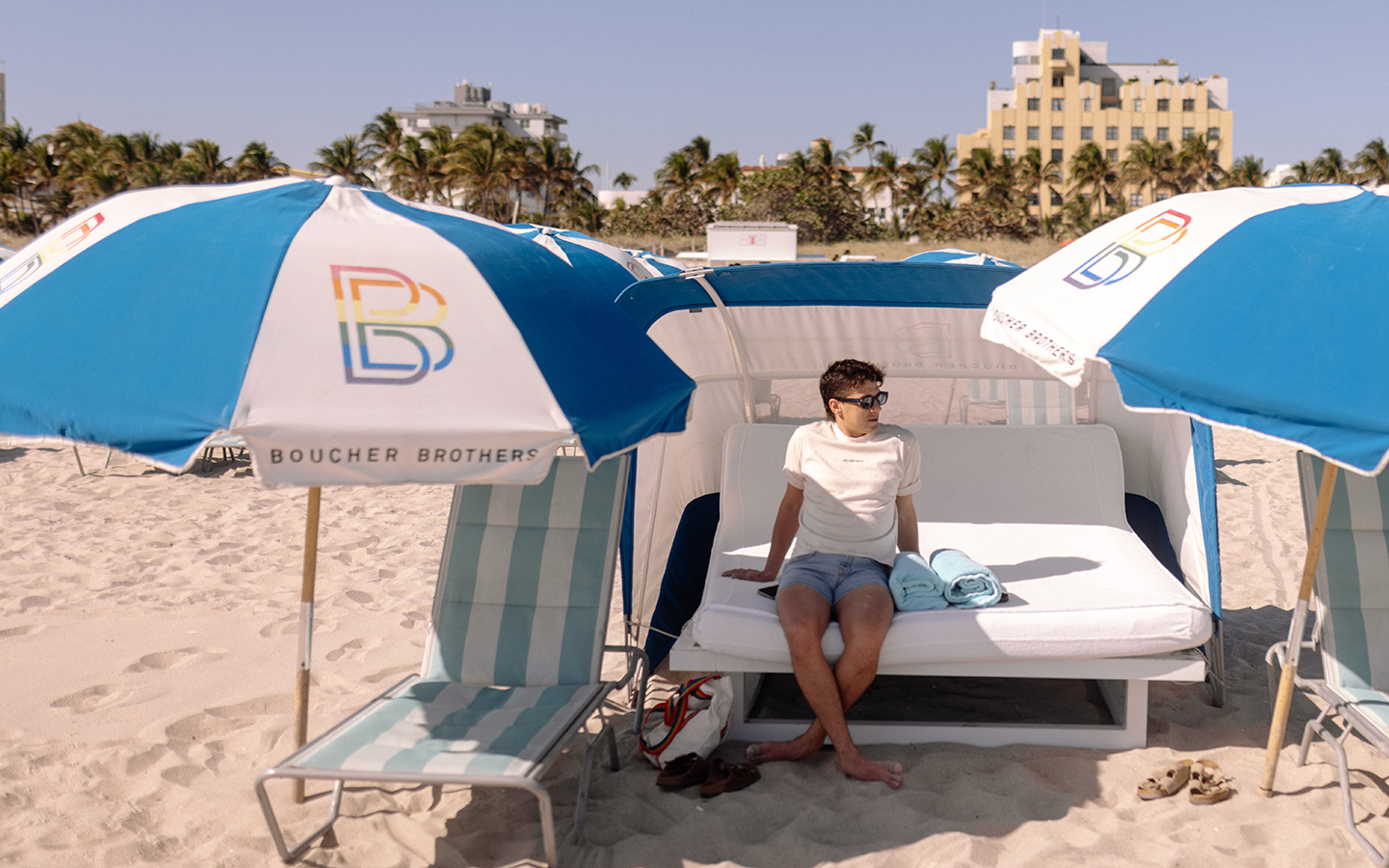 Matt on a Boucher Brothers lounger Matt on a Boucher Brothers lounger