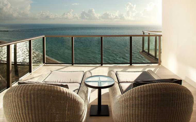 Ocean view balcony at the St. Regis Ocean view balcony at the St. Regis
