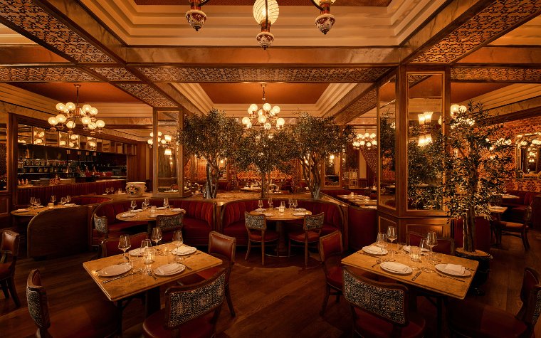 Interior of Mother Wolf restaurant Interior of Mother Wolf restaurant