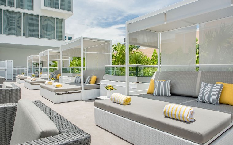 Hyatt Centric South Beach pool cabanas Hyatt Centric South Beach pool cabanas