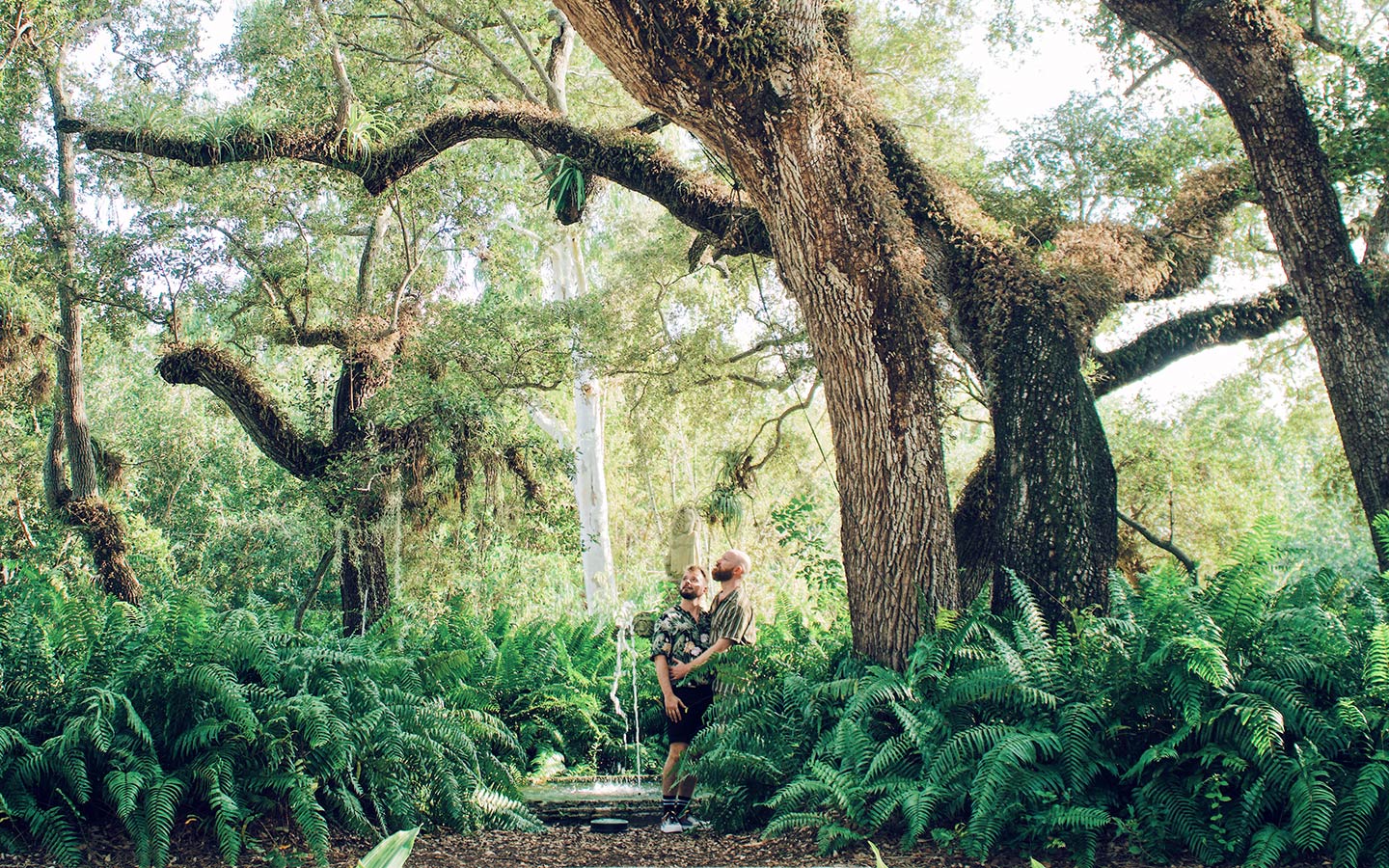 Couple of Men enjoying Vizcaya