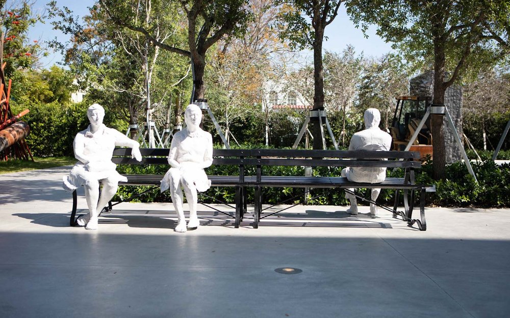 The sculpture garden at the Institute of Contemporary Art, Miami