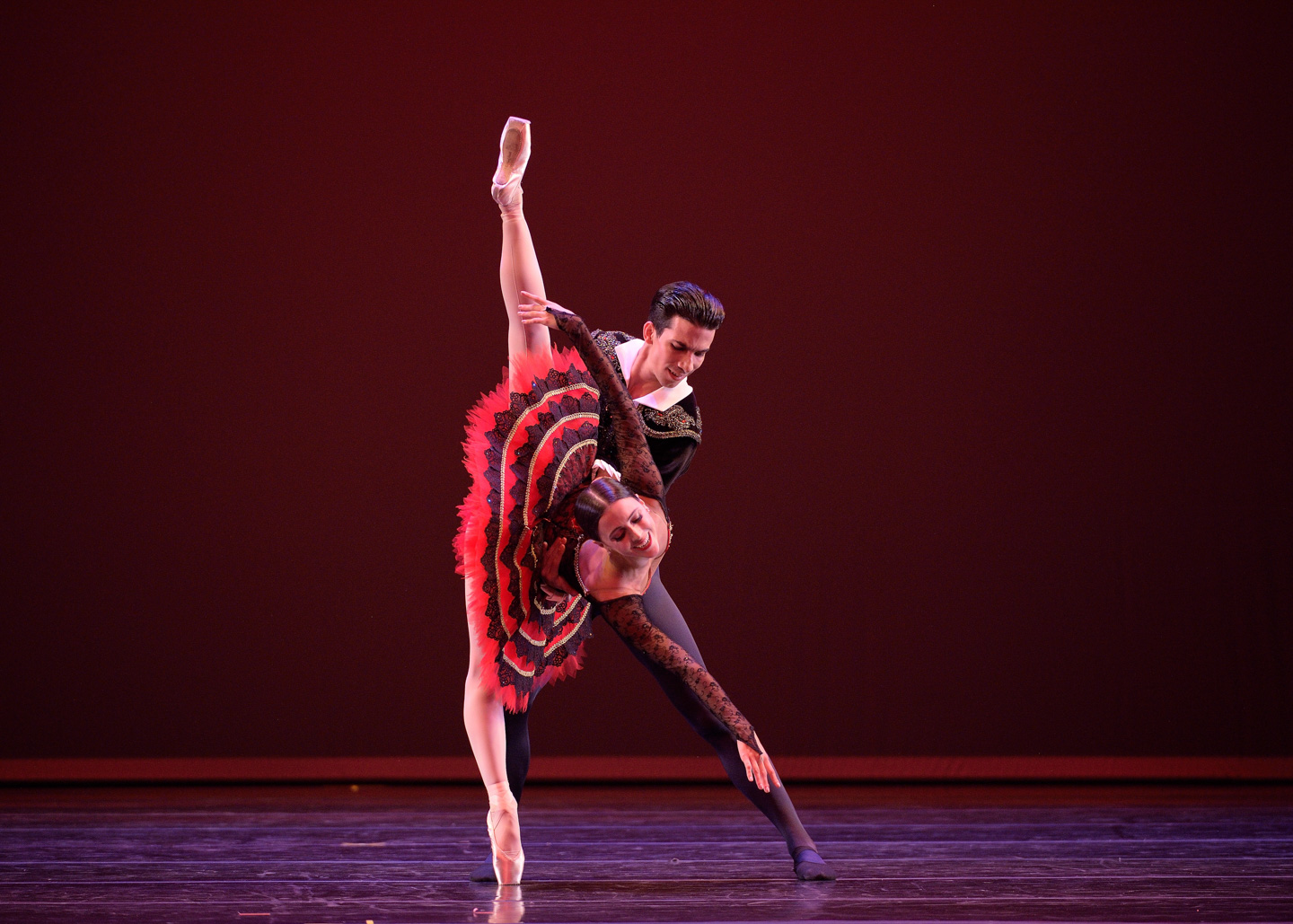 Balletttänzer auf der Bühne