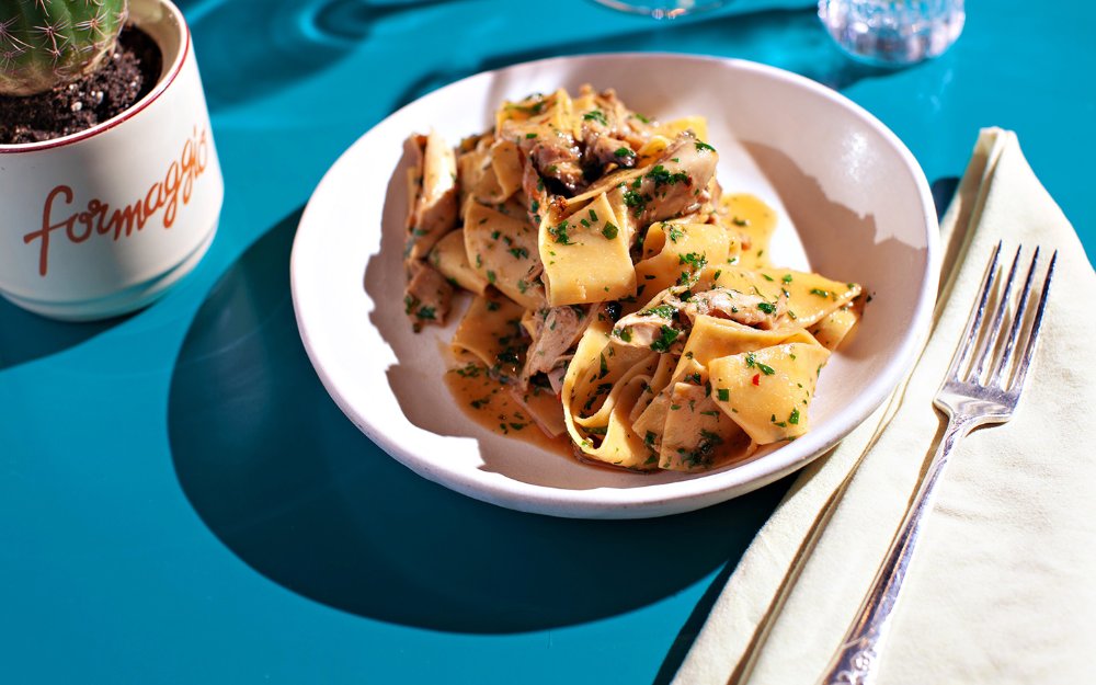 Pappardelle em Boia De