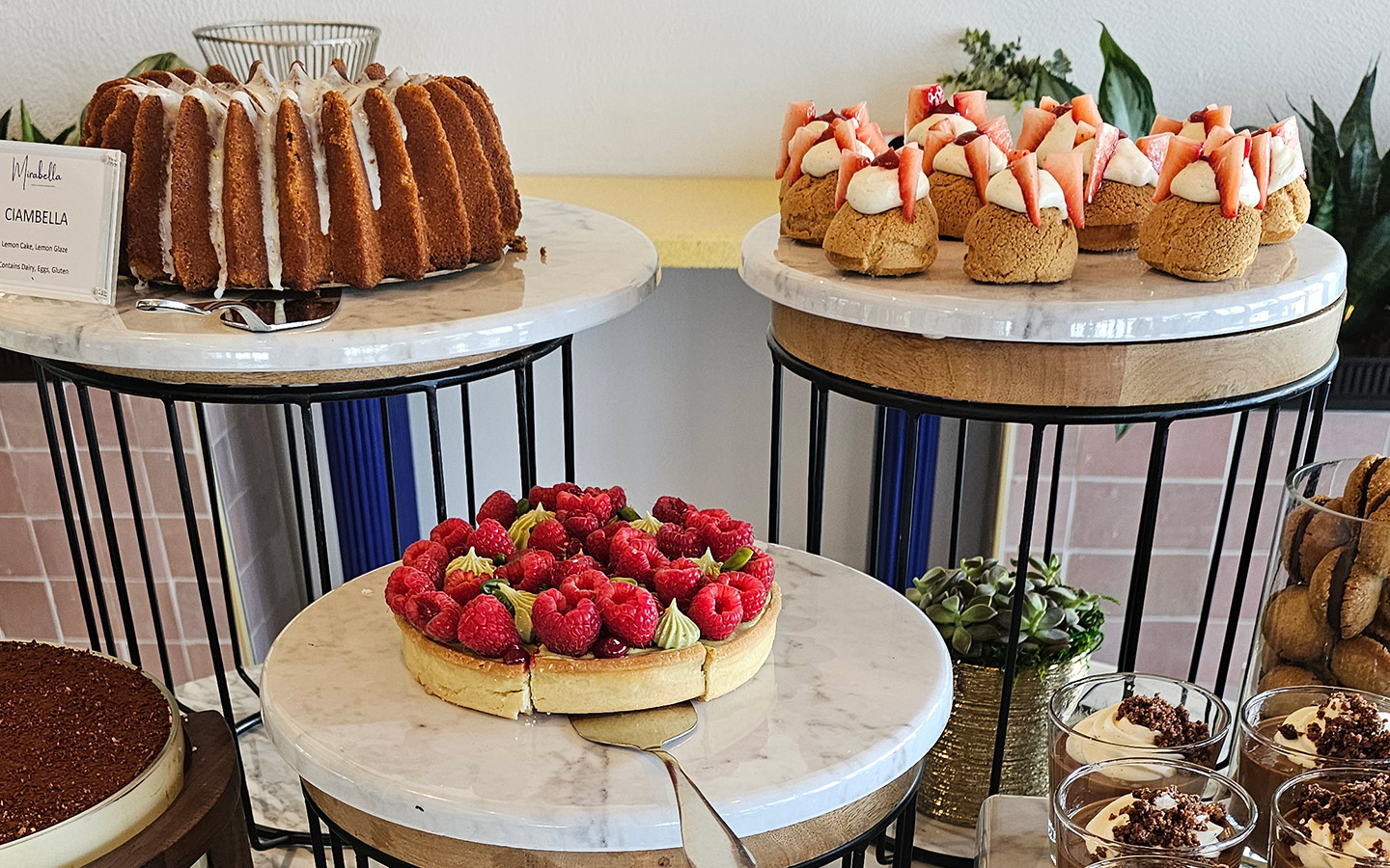 Dessert display at Mirabella Dessert display at Mirabella