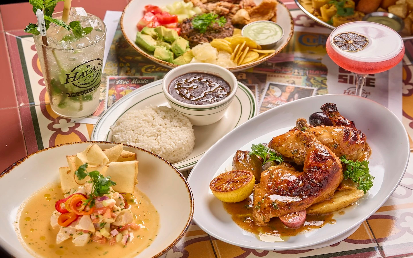 Roasted chicken and other Cuban dishes at Havana 1957