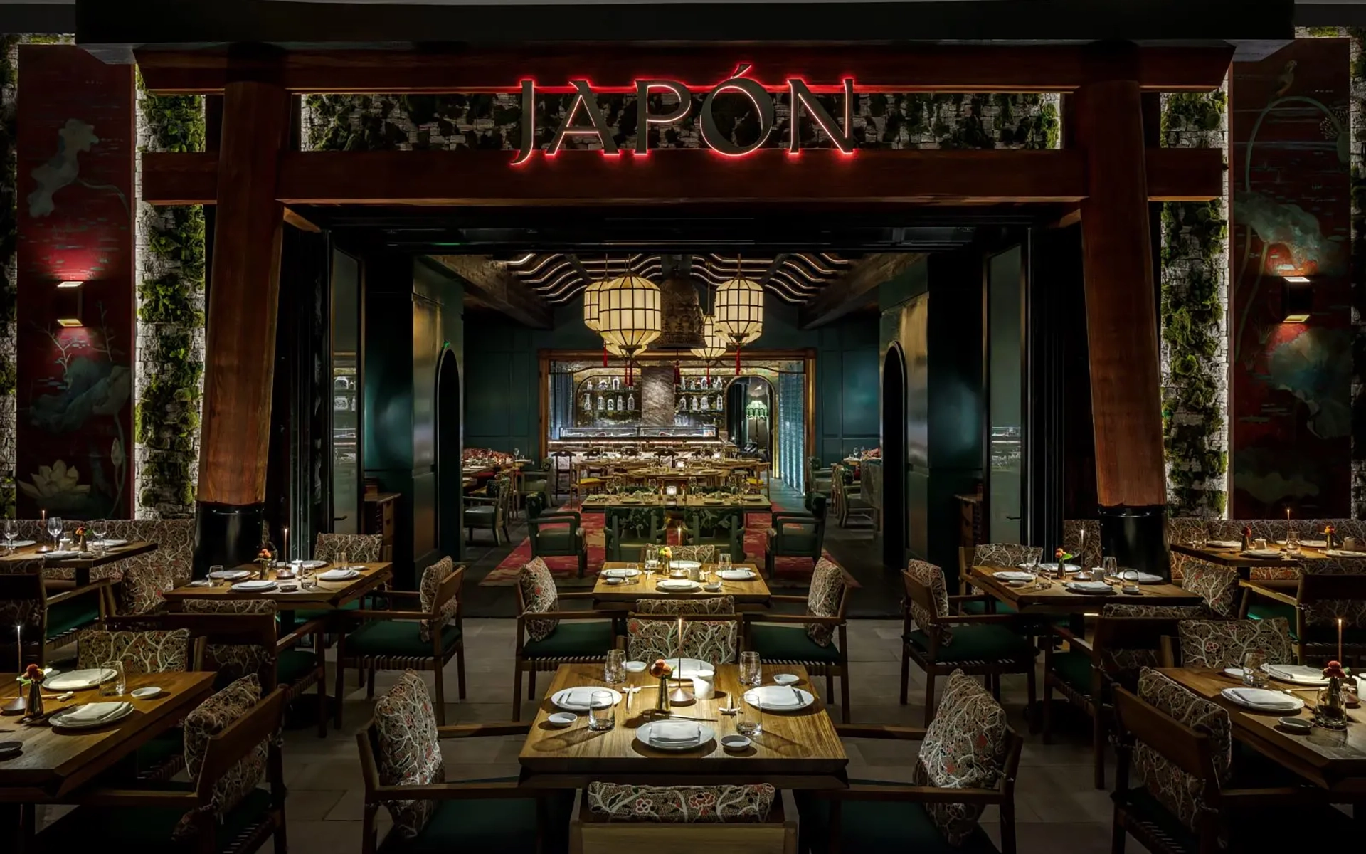 Japón's elegant dining area
