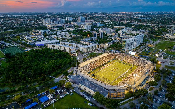 Aerial view of FIU's Pitbull Stadium 