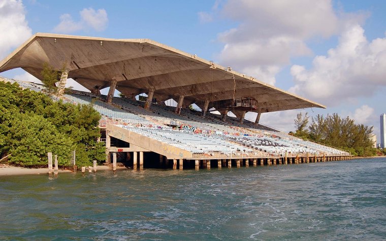 Miami Marine Stadium on the water Miami Marine Stadium on the water