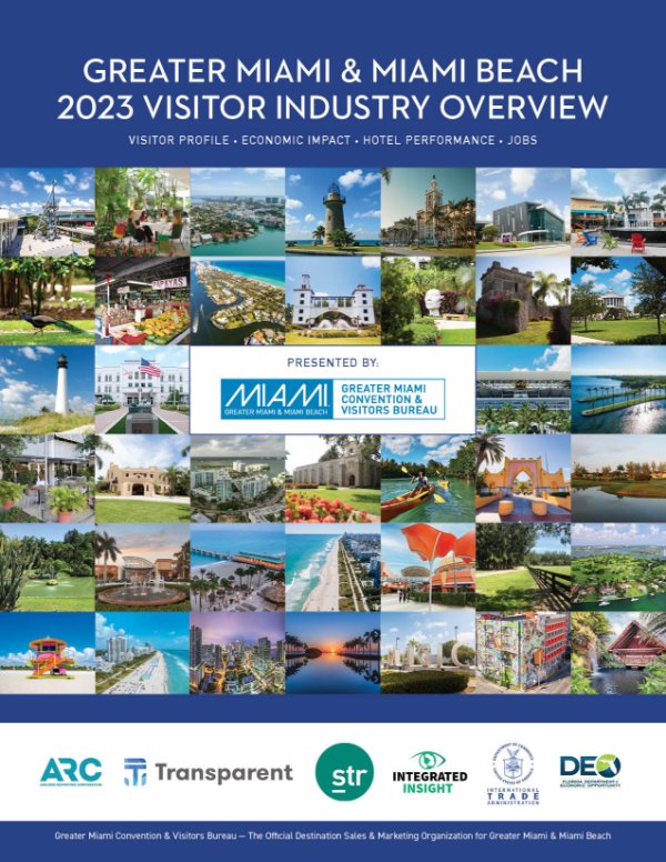 Greater Miami & Miami Beach 2023 Visitor Industry Overview cover