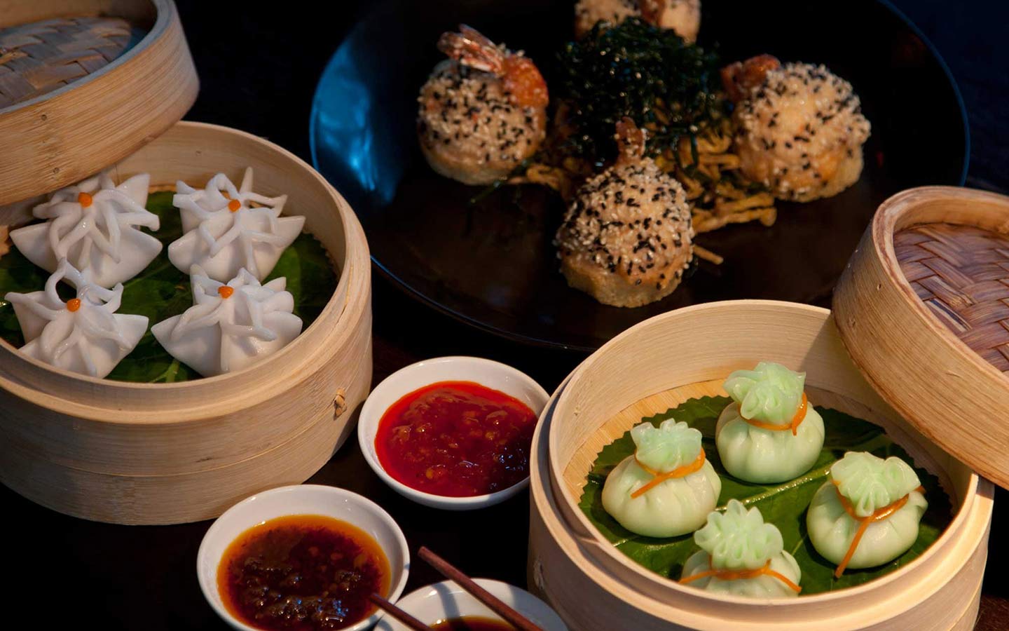 Assortment of Dim Sum at Hakkasan