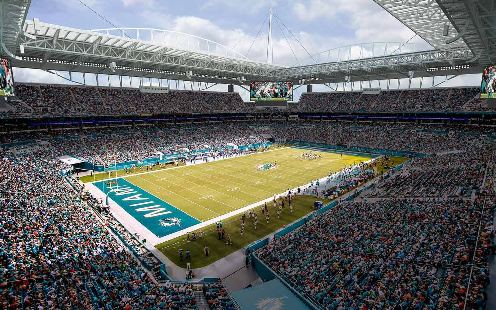 Hard Rock Stadium for a Dolphin's Game