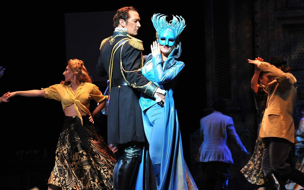 Performers on stage at the Florida Grand Opera